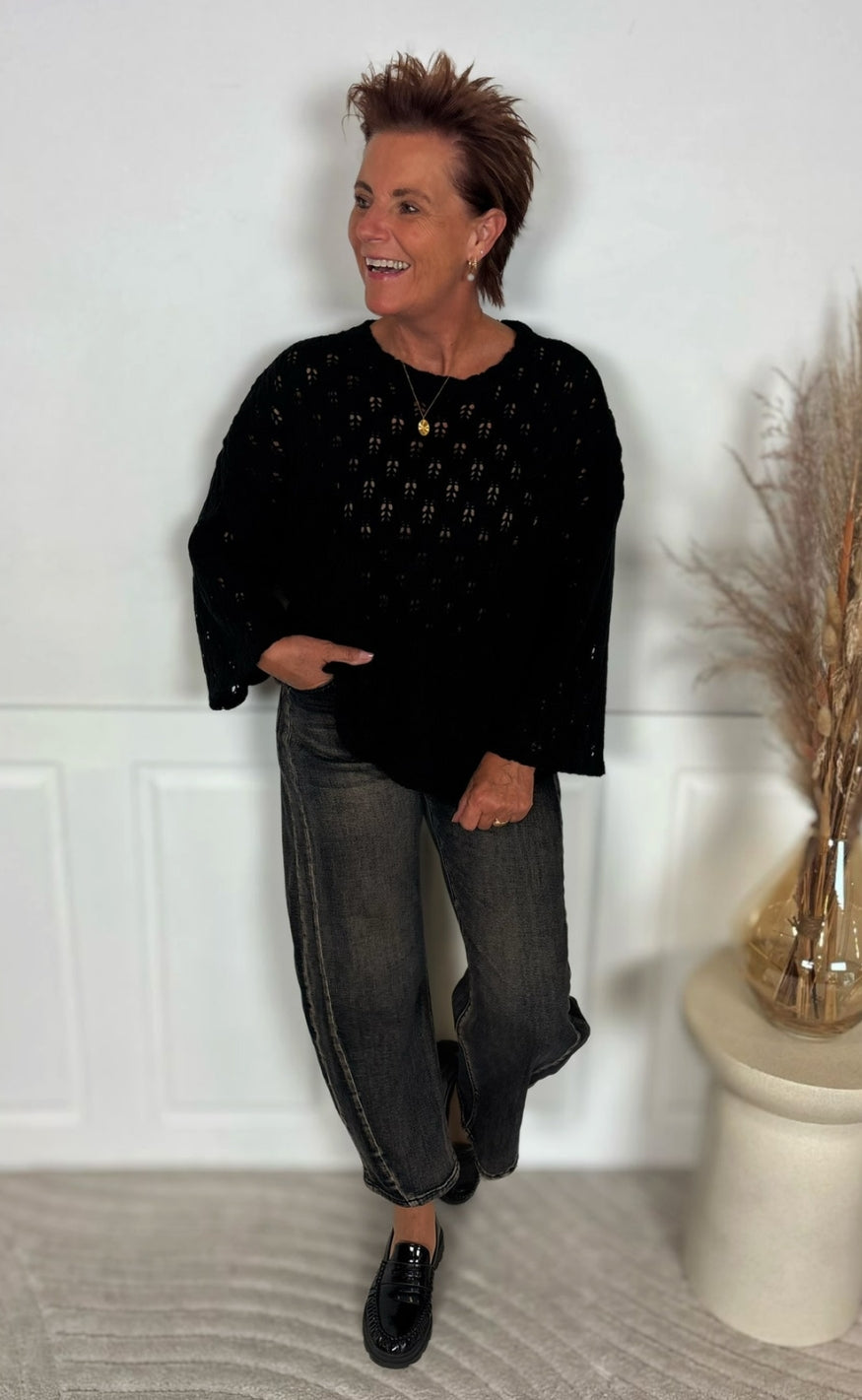 Marta Du Chateau Genser - Peach - Black